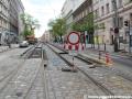 Rekonstrukce tramvajové tratě u zastávky Jana Masaryka. | 14.5.2013