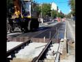 Rekonstrukce tramvajové tratě v jižní části ulice Komunardů. | 12.10.2019