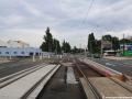 Kolejová konstrukce vložená do tramvajové tratě ve Švehlově ulici, napojující smyčku Zahradní Město. | 22.08.2021