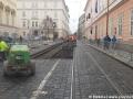 Oprava tramvajové trati v Karmelitské ulici. | 13.02.2023