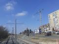 V úseku smyčka Levského - Sídliště Libuš jsou již nataženy trolejové dráty. | 03.03.2023