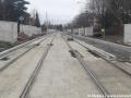 Takřka dokončená část tratě ve Vlastině ulici již vyčkává jen na asfaltovou vrstvu vozovky | 13.03.2023