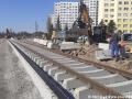 Výstavba tratě v oblasti Vlastiny ulice. | 06.04.2023