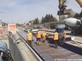 Betonování podkladní vrstvy v místě uložení panelů v prostoru sdružené zastávky tramvají a autobusů Ciolkovského. | 05.05.2023