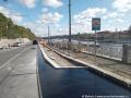 Zastávka Čechův most k Letenskému tunelu  upravovaná do podoby zastávkového mysu s cyklopruhem přes zastávku (podobně jako v případě zastávky Krymská. | 16.10.2023