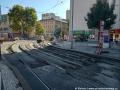 V Moskevské ulici probíhá oprava tramvajové tratě a kolejového rozvětvení z roku 2012. | 16.10.2023