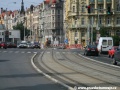 Celkový pohled na rekonstruovanou tramvajovou trať na Jiráskově náměstí | 18.6.2010