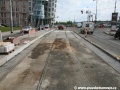 Dokončování povrchů v kolejišti na Jiráskově náměstí | 24.6.2010