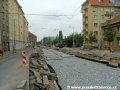 Rekonstrukce Koněvovy ulice mezi Vápenkou a Ohradou je v plném proudu. | 1.8.2006