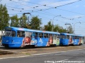 Súprava 7749+7750 linky 4 prechádza križovatkou před vozovňou Jurajov dvor. | 4.7.2012