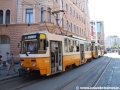 Souprava vozů T5C5 ev.č.4166+4167 vypravená na linku 37 na konečné Blaha Lujza tér. | 12.7.2012