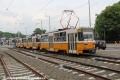 Do konečné zastávky Bécsi út / Vörösvári út míří souprava vozů T5C5 ev.č.4276+4281+4280 vypravená na linku 1. | 25.6.2014