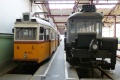 Muzejní souprava vozů Ganz UV5 ev.č.3885+3888 ve vozovně Hungária ve společnosti sněhového pluhu. | květen 2014
