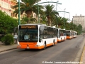 V posledních snímcích se podíváme na několik základních typů autobusů v Cagliari. Většinou se jedná o nové vozy zahraniční výroby. Nejrozšířenějším typem je Mercedes Citaro, na snímku je zachycený vůz č. 324 na dříve trolejbusové lince č. 30 na Via Roma. | 26.7.2010