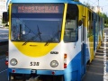 Vozidlo ev.č.538 opúšťa výstupnú zastávku na konečnej Važecká a smeruje do smyčky. | 2.5.2012
