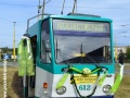Vozidlo 612 slávnostne vyzdobené na rozlúčku s bývalou vodičkou. | 29.8.2012