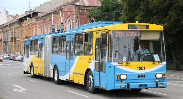 Trolejbus Škoda 15 Tr 10/7 #1001 v Rooseveltově v provozu na symbolické lince 70. | 21.7.2019