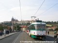 Liberecký vůz T3R.PLF ev.č.48 při výstavě tramvajových vozidel po Dni otevřených dveří Dopravního podniku Praha v rámci Evropského týdne mobility na Mánesově mostě. | 16.9.2006
