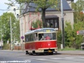 Historický vůz T2R ev.č.17 stanicuje v zastávce Staré Pekárny. | 6.10.2012