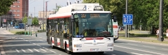 Od hlavního nádraží míří k zastávce Autobusové nádraží Škoda 30Tr #416. | 4.6.2018
