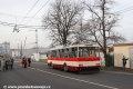 Muzejní trolejbus Škoda 14Tr08/6 ev.č.429 míří za bránu vozovny trolejbusů Karlov. | 9.4.2018