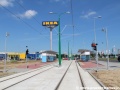 Pohled na novou zastávku Szwedzka mezi podpovrchovým úsekem a vozovnou Franowo. | 2.7.2012