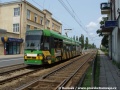 Vůz RT6N1 ev. č. 408 přijíždí do smyčky Starołęka. | 1.7.2014