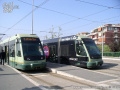 Nejnovější tramvajová linka 8, konečná C.NE GIANICOLENSE CASALETTO. Druhá konečná v centru ARGENTINA je ukončena úvratí, vozy na osmičce jsou tak obousměrné. | 2005; 2007