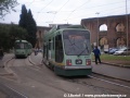 Piazza di Porta Maggiore, tramvajový vůz Socimi na lince č. 5 a TAS jako zálohové vozidlo. | duben 2010