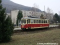 V zastávce Trenčianské Teplice, sídlisko zastavil motorový vůz 411 901-2. | 15.3.2009