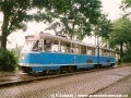 Idyla na jednokolejné trati Krzyki - Klecina s vozem 102Na ev.č.2052 na lince 17 | 16.6.2001