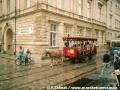 Koňka na Teatralne, vůz koňky je replika vozu z r.1877 | 10.8.2002