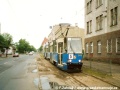 Souprava vozů 105N vedená vozem ev.č.2492 na lince 5, Krakowska | 5.6.2004
