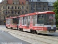 Modernizovaná souprava vozů Konstal 105NWr ev.č.2305+2324 u zastávky Opera. | 20.7.2011