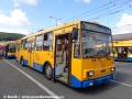Trolejbus Škoda 14Tr17/6M ev.č.170 z roku 1995, odstavený na nádvoří vozovny. | 14.6.2014