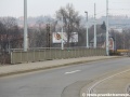 Most převádějící Nádražní ulici s tramvajovou tratí nad železniční tratí Praha - Beroun. | 27.3.2013