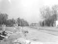 Stavba tramvajové tratě v blízkosti někdejší úvraťové konečné v Motole | 15.4.1988