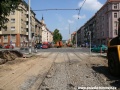 V křižovatce se Zelenou ulicí zůstává zachována tramvajová trať. | 22.5.2011