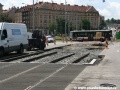 Zatím konec rekonstruované tratě u Vítězného náměstí. | 7.6.2011