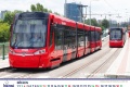 Březen nástěnného kalendáře Pražských tramvají 2018 Deset let poté…