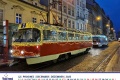 Prosinec 2023 nástěnného kalendáře Pražských tramvají 2023 »Srdcovky«