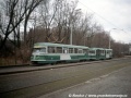 Vozy ev.č.627 a 660 byly v Kyjovicích za účelem fotografování sestaveny do soupravy PX, ve které však v provozu nejezdily | 14.2.1998