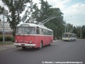 Druhý snímek trolejbusu 9TrHT28 ev.č.11 na lince 13 na smyčce Panoráma, v pozadí vůz 14TrM | 30.8.1997