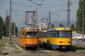 Na lince 22 v Sofii se vzájemně potkávají tramvaje typické pro druhou polovinu 20. století pro východní i západní Německo. Vyfotografováno tak bylo setkání soupravy vozů Düwag T4+B4 #4212+#4286 (ex. Bonn, rok výroby 1960 a 1962) a Tatra T4D+B4D #4075+#4756 (ex. Lipsko, rok výroby 1980 a 1986). | 7.6.2011