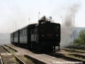 Parní lokomotiva 310 0134 na zvláštním vlaku v Libuni. | 25.4.2009