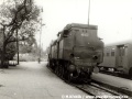 Parní lokomotiva 464.038 na nádraží Praha-Těšnov | 1.7.1972