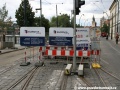 Rekonstrukce tramvajové tratě na Smetanově nábřeží je v plném proudu. | 24.7.2011