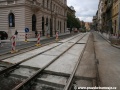 Rekonstrukce tramvajové tratě v Křížovnické ulici metodou w-tram mezi Platnéřskou a Veleslavínovou ulicí. | 24.7.2011