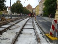 Oblouk u zastávky Karlovy lázně je již podbetonovaný. | 29.7.2011