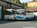 Autobusy Karosa B931.1679 #7405 a Karosa C734.23 #3040 v garáži Dejvice. | 16.9.2004